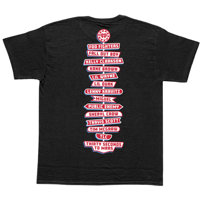 iHeart Radio Music Festival Vegas 2023 Retro Sign Tee - Black