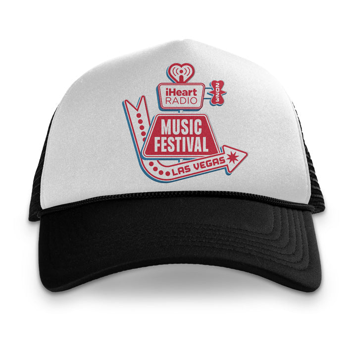 iHeart Radio Music Festival Vegas 2023 Retro Sign Trucker Hat