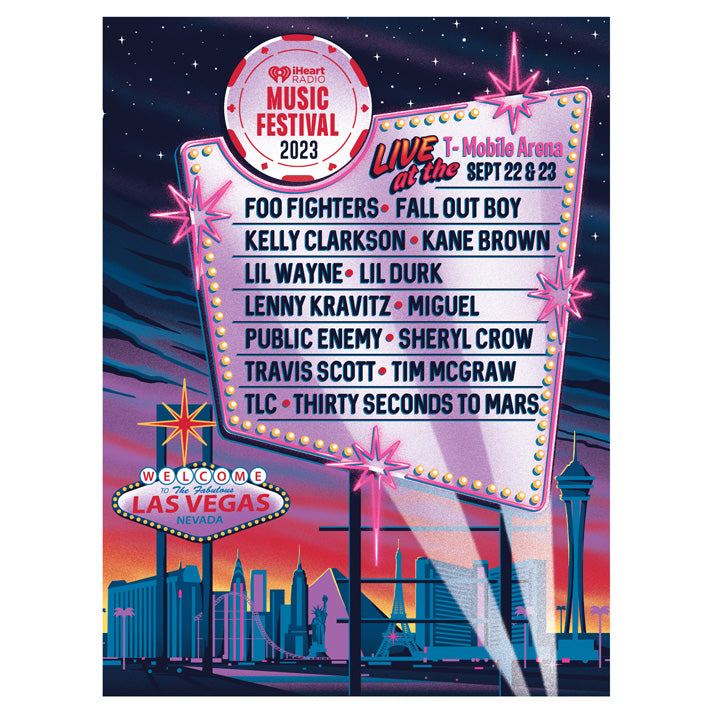 iHeart Radio Music Festival Vegas 2023 Event Poster – iHeart