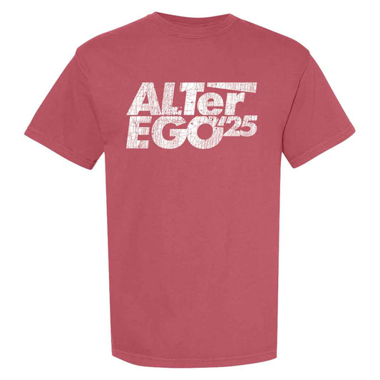 ALTer Ego 2025 Distressed Crimson Logo T-Shirt
