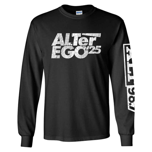 ALTer Ego 2025 Distressed Black Logo Longsleeve T-Shirt