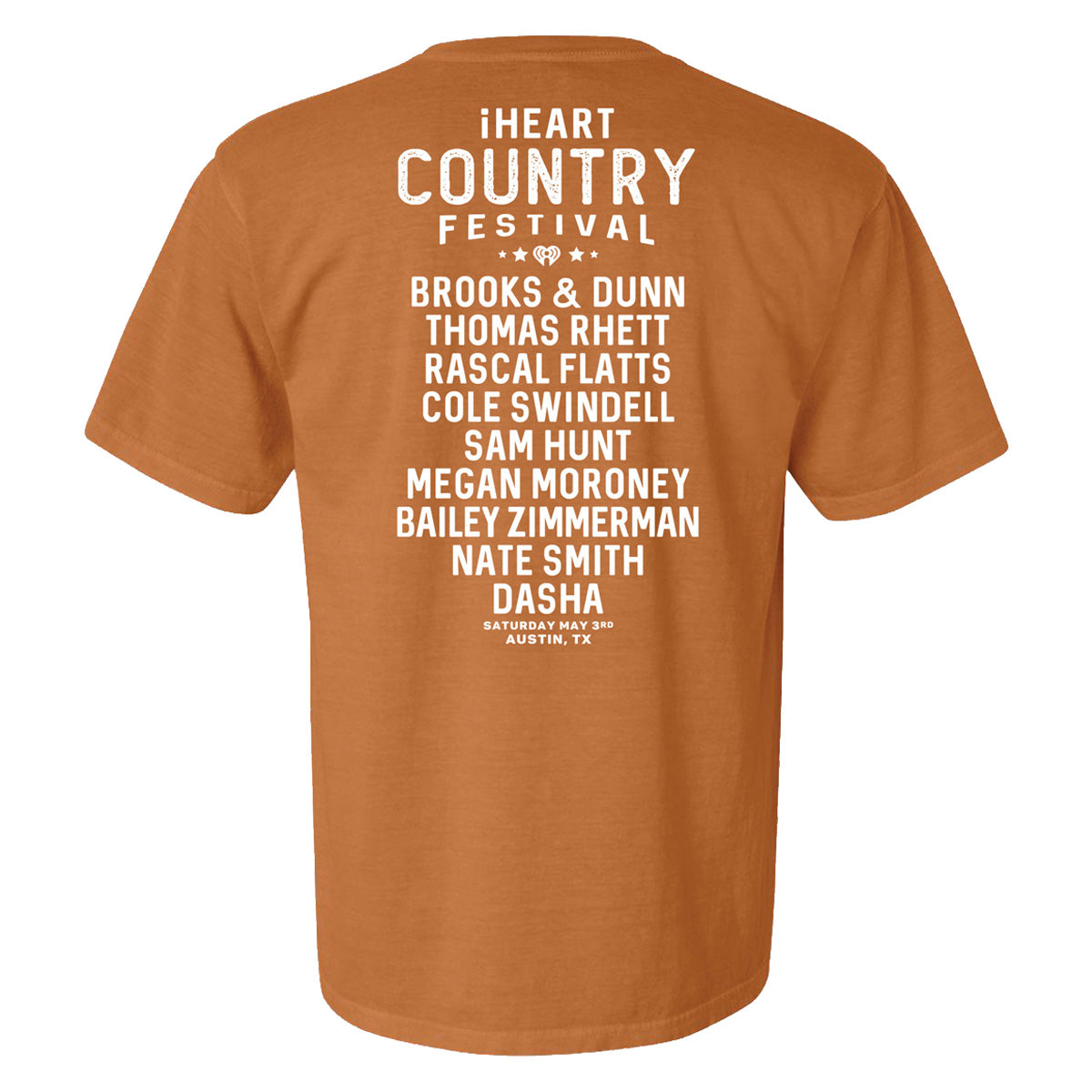 iHeartCountry Festival 2025 Lineup T-Shirt