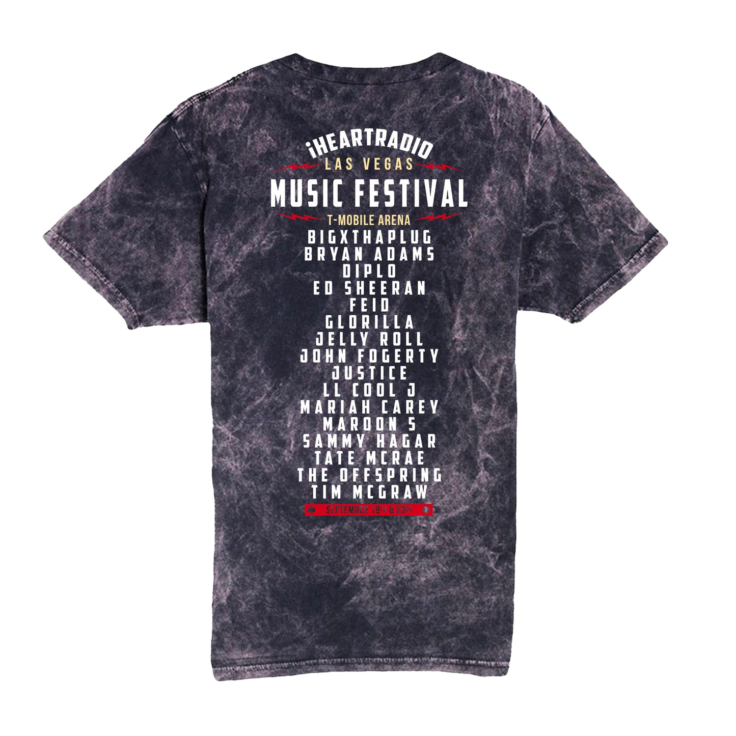 iHeart Music Festival Vegas 2025 Vintage Lineup T-Shirt
