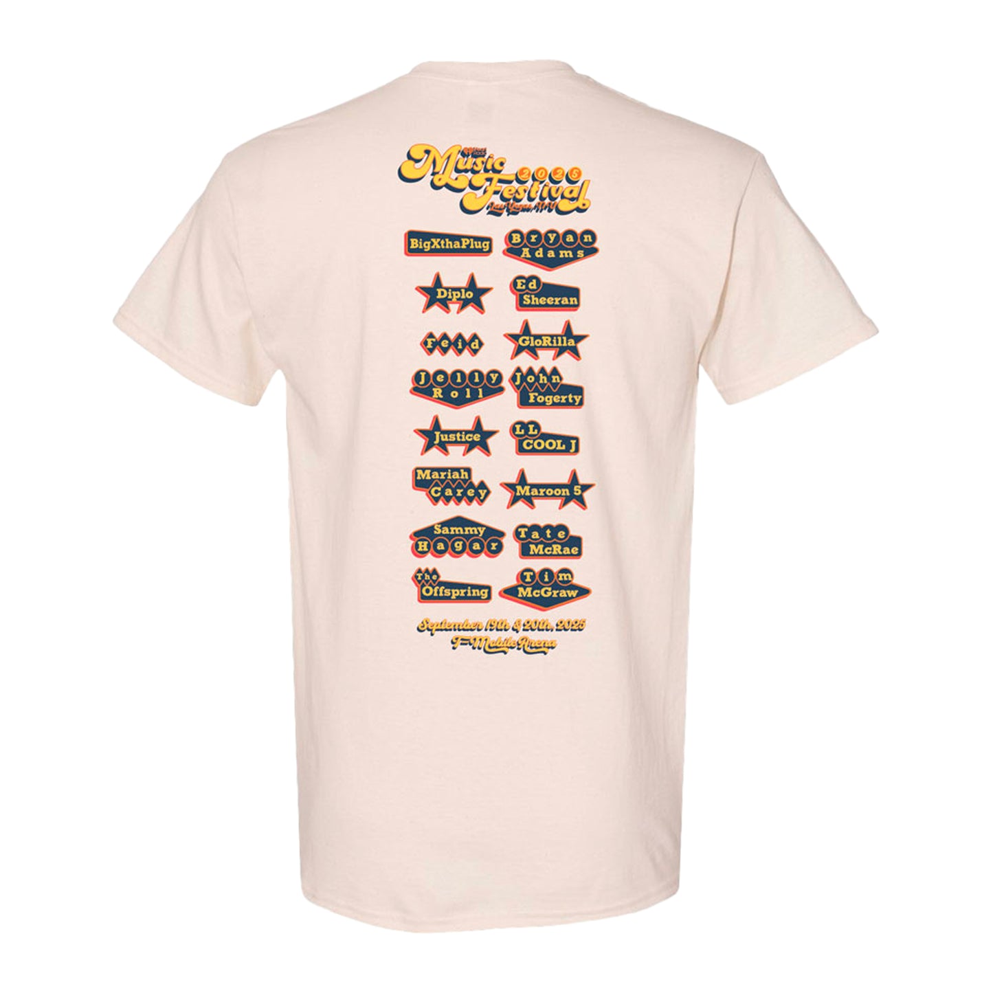 iHeart Music Festival Vegas 2025 Classic Signs T-Shirt