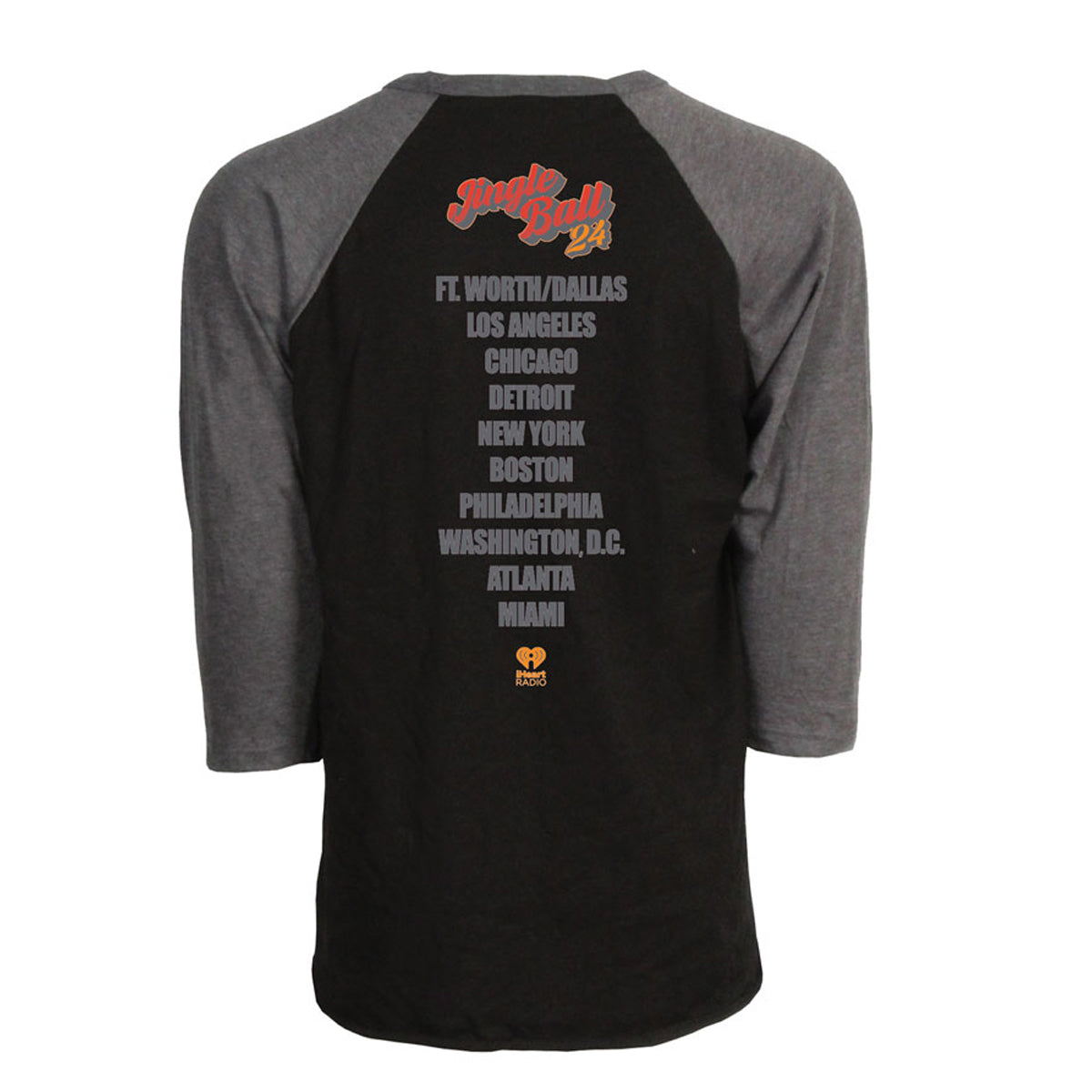 Jingle Ball 24 Sled Tour Raglan T-Shirt