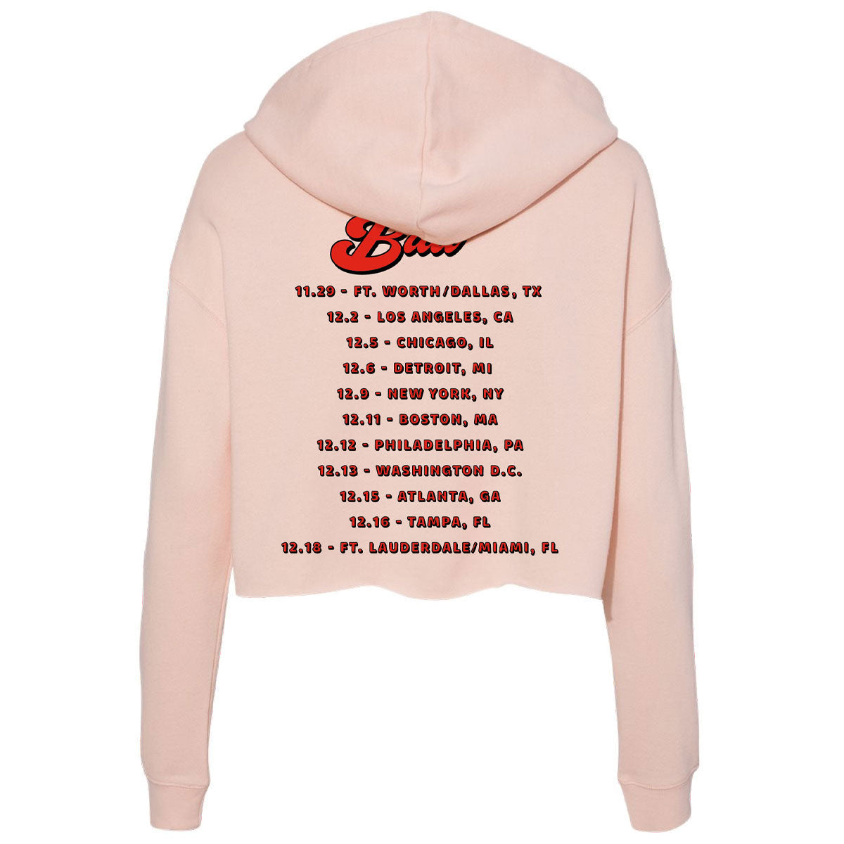 Jingle Ball 22 Reindeer Crop Hoodie