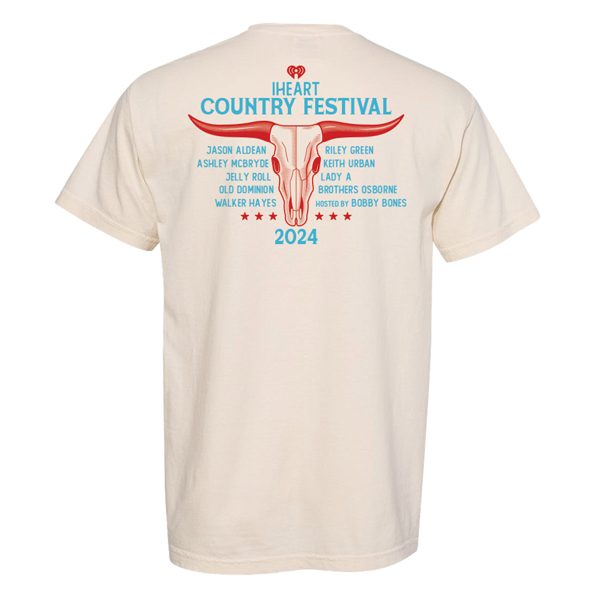 iHeartCountry Festival 2024 Cow Skull T-Shirt