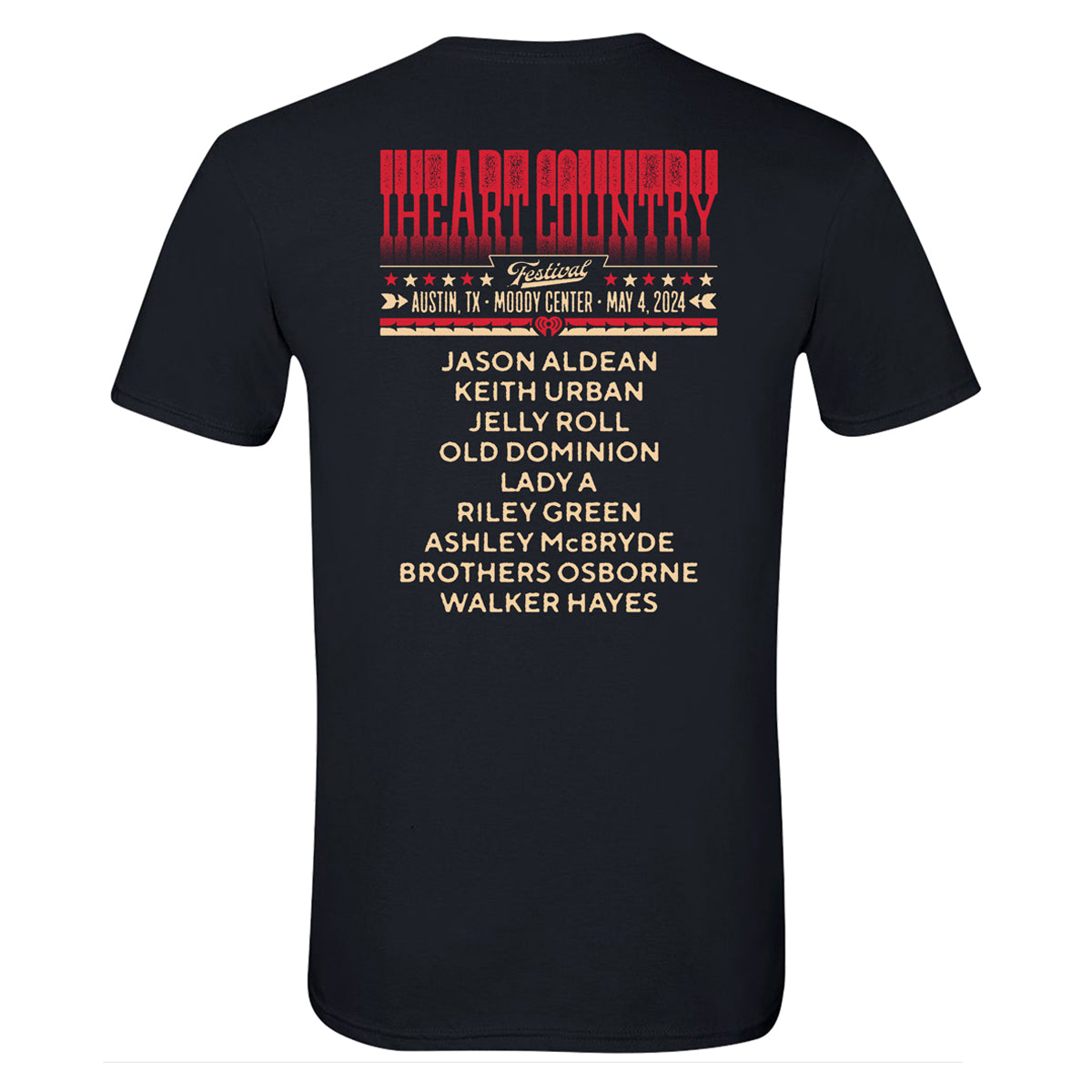 iHeartCountry Festival 2024 ATX Moon Skyline T-Shirt