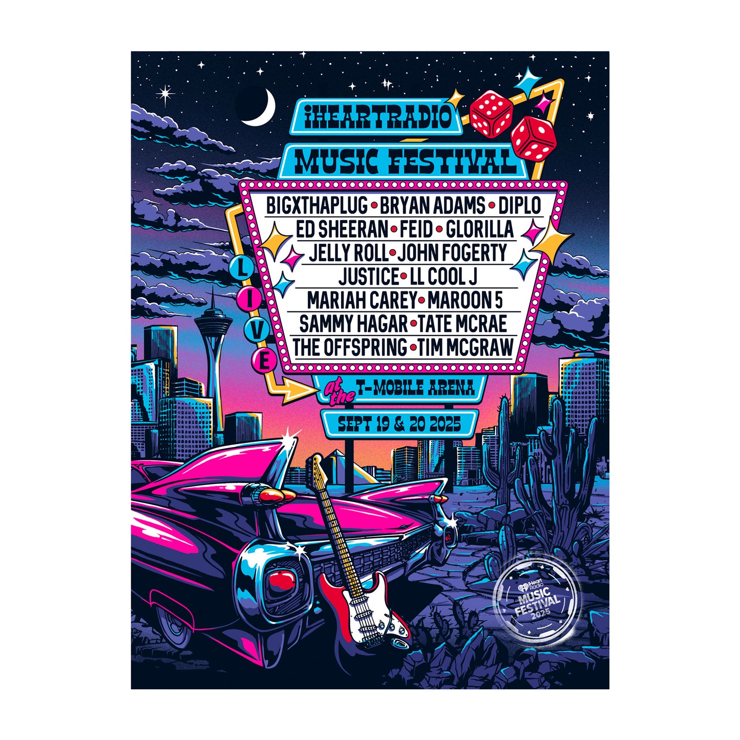 iHeart Music Festival Vegas 2025 Poster
