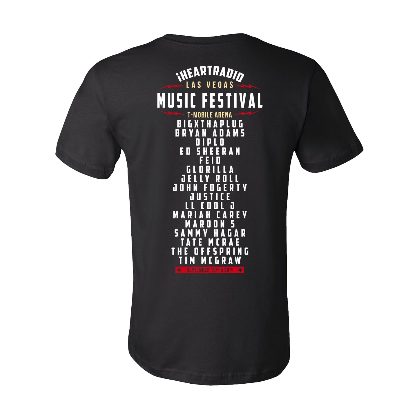 iHeart Music Festival Vegas 2025 Roulette Wheel T-Shirt