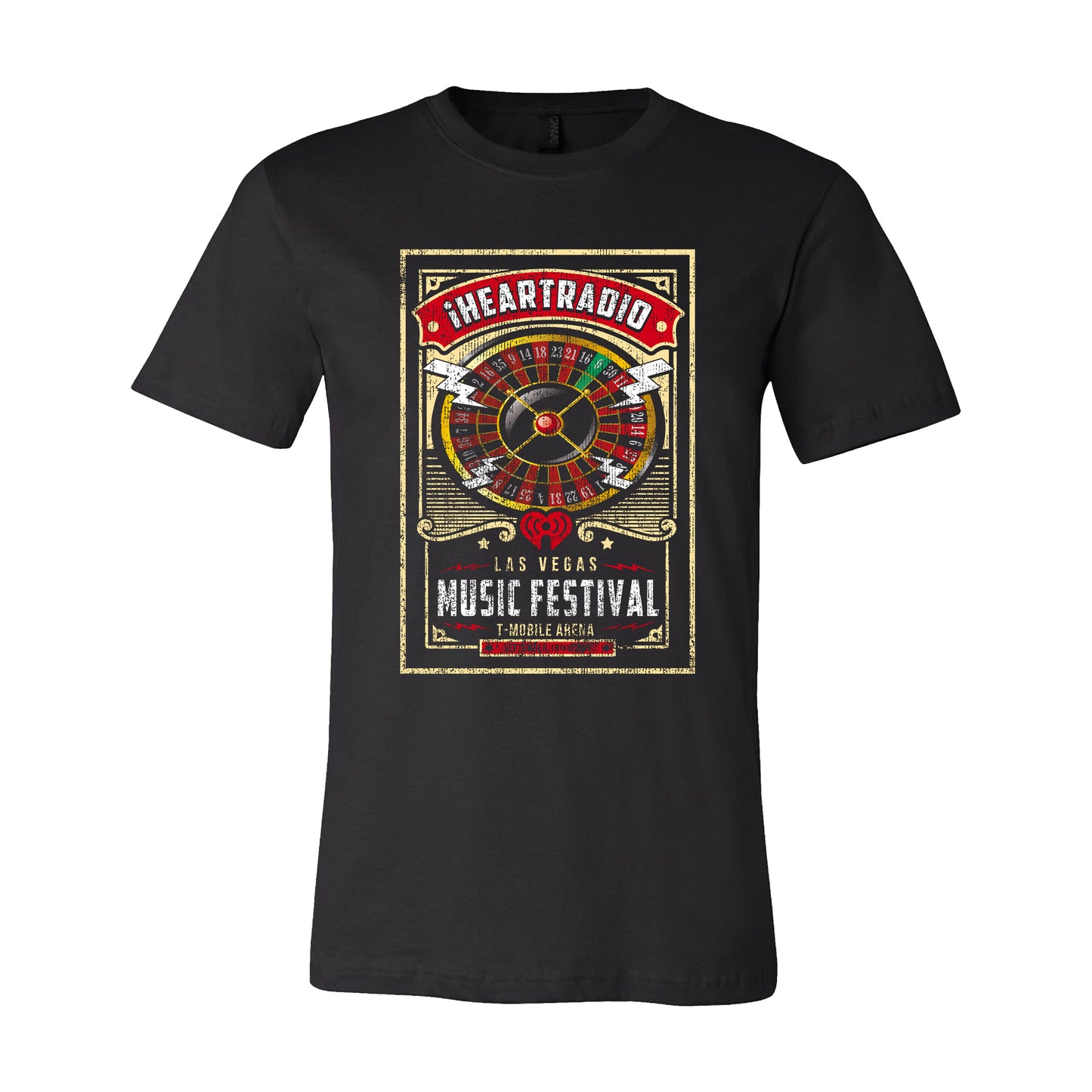 iHeart Music Festival Vegas 2025 Roulette Wheel T-Shirt