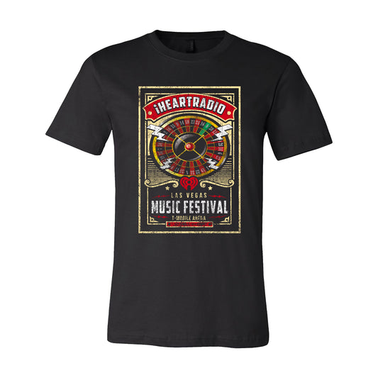 iHeart Music Festival Vegas 2025 Roulette Wheel T-Shirt