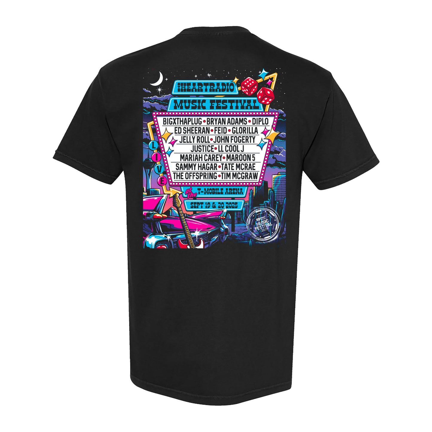 iHeart Music Festival Vegas 2025 Poster T-Shirt