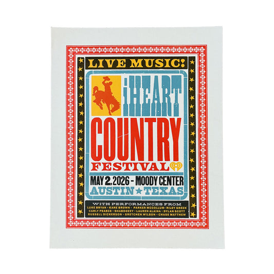 iHeartCountry Festival 26 Poster