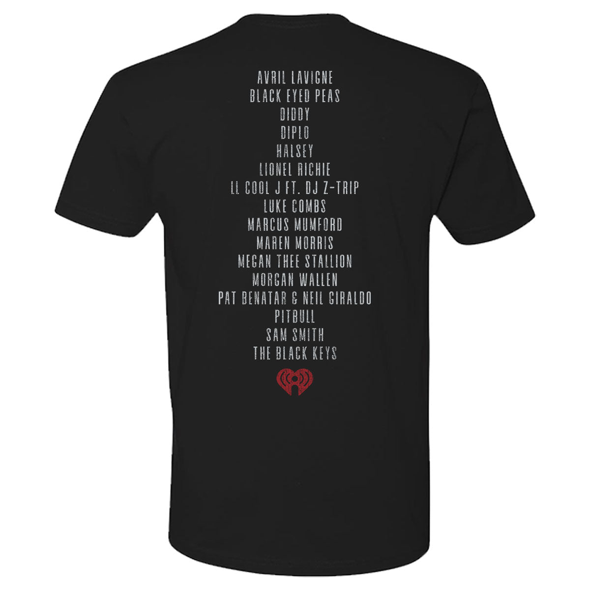 iHeart Radio Music Festival Vegas 2022 Lineup T Shirt Black